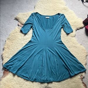 Silence +noise short sleeve mini skater dress EUC